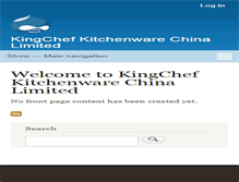 Tablet Screenshot of kingchefchina.com